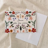 MIMI & AUGUST - Carte De Souhaits Jardin Floral Crème 1