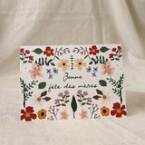 MIMI & AUGUST - Carte De Souhaits Jardin Floral Crème 2