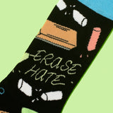 Main&Local Unisexe Bas Erase Hate Socks 5