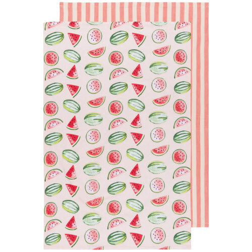 Now Design Duo Linges À Vaisselle Melons D'Eau Set 2 Tea Towels Watermelon
