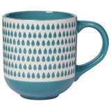 Tasse en grès ''Cloudburst'' bleu lagon