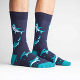 Sock It To Me Bas Hommes Men's Crew Shark Attack 1
