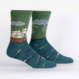 Sock It To Me Men's Crew Stormy SeasSock It To Me Men's Crew Stormy Seas