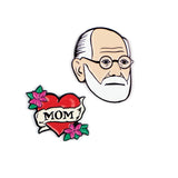 Unemployed Philosopher Guild Freud & Mom Pin