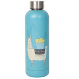 Verso de la bouteille isolée - Collection Llamarama sur fond blanc