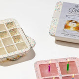 W&P Everyday Ice Cube Tray Speckled White