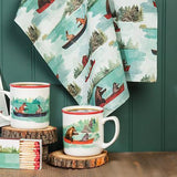 Abbott - Linge a vaisselle - Animaux dans un canoe