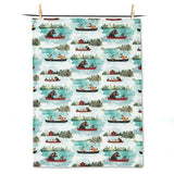 Abbott - Linge a vaisselle - Animaux dans un canoe