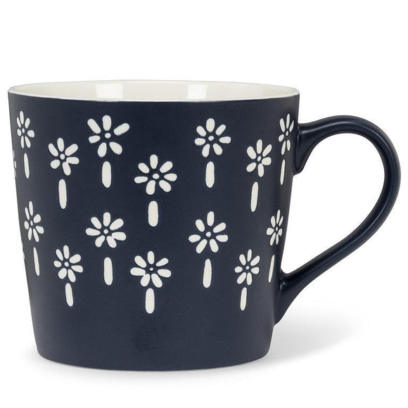 Abbott - Tasse - Fleurs Blanches - Bleu