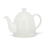 Abbott - Theiere ruche d'abeille - Blanc