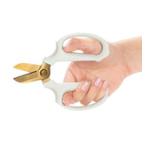 Abbott Ciseaux A Fleurs Ivoire