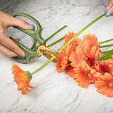 Abbott Ciseaux A Fleurs Ivoire