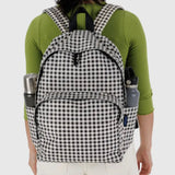 Baggu BackPack Black And White Gingham On Back