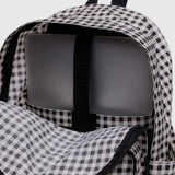 Baggu BackPack Black And White Gingham Open