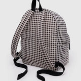 Baggu BackPack Black And White Gingham Verso