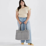 Baggu Carry-On Black And White Gingham LifeStyle