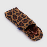 Baggu - Housse À Lunettes Puffy Glasses Sleeve - Leopard - Ouvert