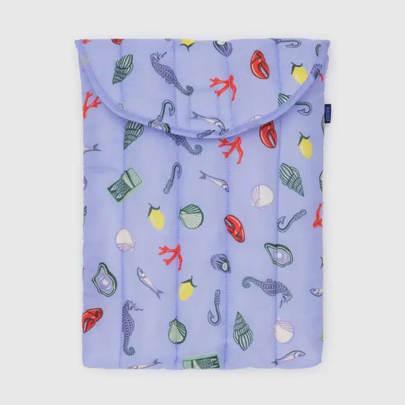 Baggu Puffy Laptop Sleeve 13/14 inch Sea Charms