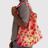 Baggu - Sac À Provision Réutilisable Grand Format Big Reusable Shopping Bag - Éclosion De Fraises Strawberry Blossom - Life Style