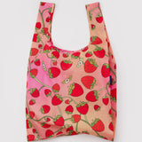Baggu - Sac À Provision Réutilisable Standard Reusable Shopping Bag - Éclosion De Fraises Strawberry Blossom
