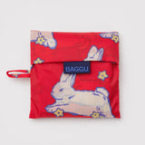 Baggu - Sac À Provision Réutilisable Standard Reusable Shopping Bag - Lapins Bunnies Emballé