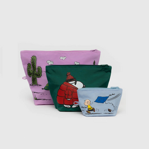 Baggu-Trio de Pochette a Cosmetique Peanuts