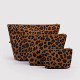Baggu - Trio de Pochettes à Cosmétiques Go Pouch Set - Leopard
