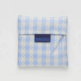 Baggu Sac Réutilisable Standard Blue Pixel Gingham Standard Reusable Baggu Bag Emballé