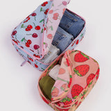 Baggy - Duo De Pochettes Cubiques Packing Cube Set - Berries Baies - Ouvertes