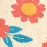 Bas mi-mollet pour femme à fleurs ludiques - Cadeau floral printanier pour elle - Detail 1