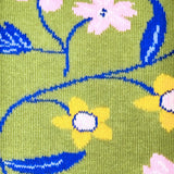 Bas montantes pour femme à motif de fleurs et de vigne - Detail 1 
