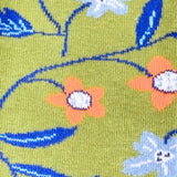Bas montantes pour femme à motif de fleurs et de vigne - Detail 2