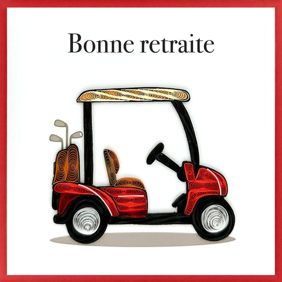Carte de souhaits - Retraite - Voiturette de golf