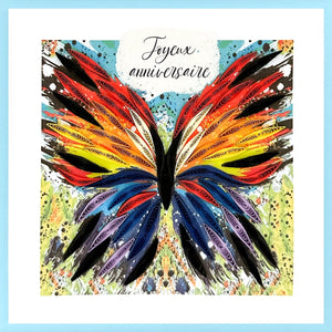 Carte de souhaits - Peinture Papillon