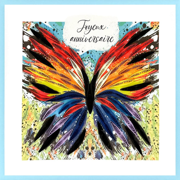 Carte de souhaits - Peinture Papillon