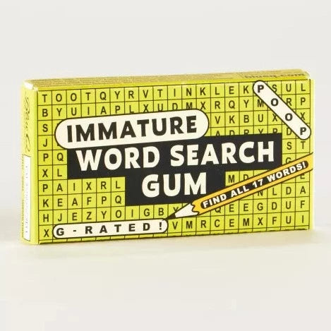 Blue Q Gomme Immature Word Search Gum