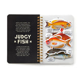 Brass Monkey Livret D'Autocollants Judgy Fish Sticker Book Ouvert