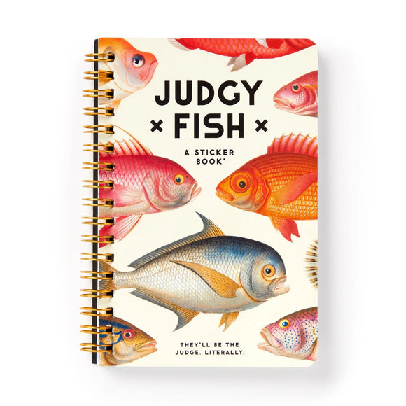 Brass Monkey Livret D'Autocollants Judgy Fish Sticker Book Recto