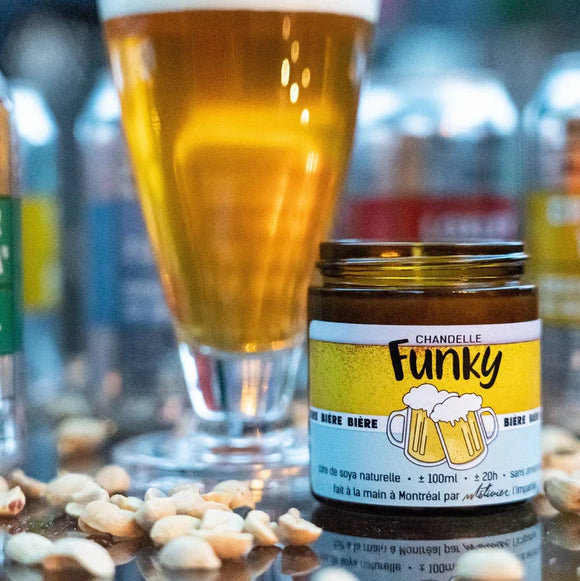 Chandelle Funky-Bougie Biere