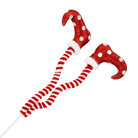 Christmas Forever - Branche Décorative De Noël - Jambes D'Elfes Pailletées