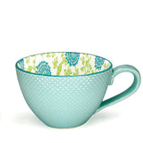 Danesco - Tasse floral - Turquoise