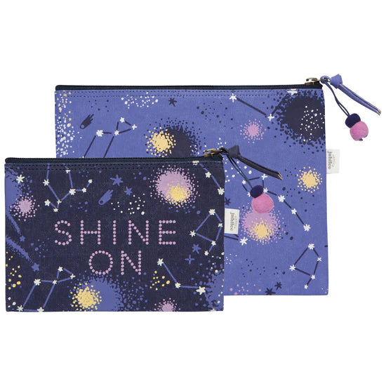 Danica-Duo de pochette a fermeture a eclair Shine On