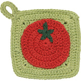 Danica - Ensemble De 2 Lavettes Crochetées Illustrant Des Tomates Set of 2 Heirloom Tomatoes Crochet Sponges Set of 2 - NDC4293D - Lavette Verte