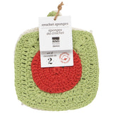 Danica - Ensemble De 2 Lavettes Crochetées Illustrant Des Tomates Set of 2 Heirloom Tomatoes Crochet Sponges Set of 2 - NDC4293D - Packaging