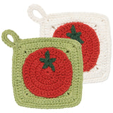 Danica - Ensemble De 2 Lavettes Crochetées Illustrant Des Tomates Set of 2 Heirloom Tomatoes Crochet Sponges Set of 2 - NDC4293D