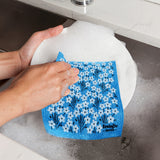 Danica - Lingette Suédoise Bouquet Bleu Blue Bouquet Swedish Towel - ESW4153D - À L'Œuvre 
