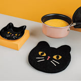 Danica Sous Plat Chat Noir Black Cat Trivet Style De Vie