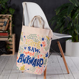 Danica Fourre-Tout I Came Isaw I Made It Awkward Tote Bag LifeStyle Sur Chaise