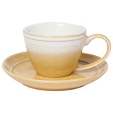 Danica - ensemble tasse et assiette espresso Mineral - jaune