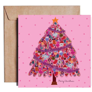 Daria Solak Ilustration-Carte de Souhait Pink Tree